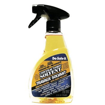 De-Solv-it 11843 Contractor Solvent, 12.6 oz, Liquid, Citrus, Clear/Orange