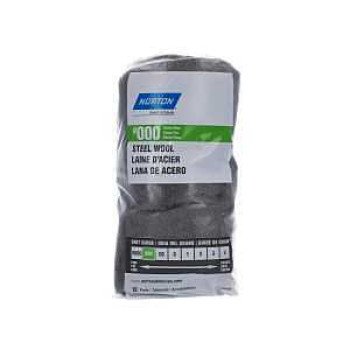 Norton 07660768113 Abrasive Wool, 2-1/2 in L, 4 in W, 000 Grit, Extra Fine