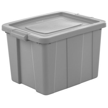 Sterilite 16786A06 Storage Tote, Polyethylene, Cement, 23-7/8 in L, 18-1/8 in W, 15-1/4 in H