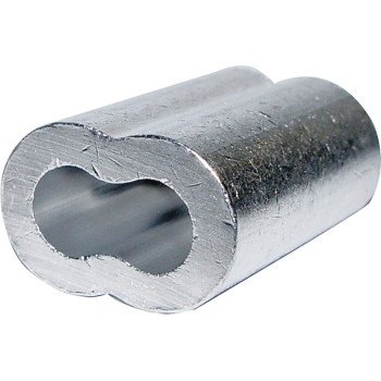 Campbell 7670814 Cable Ferrule, 3/32 in Dia Cable, Aluminum