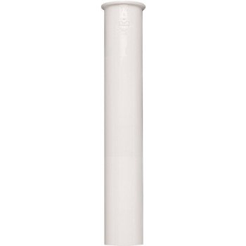 Plumb Pak PP10-8W Sink Tailpiece, 1-1/2 in, 8 in L, PVC, White