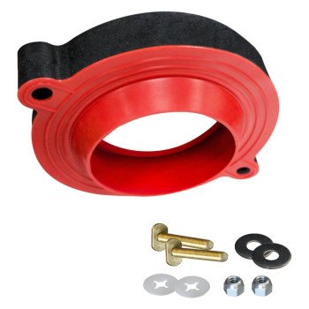 Korky 6000BP Toilet Seal Kit, Foam/Rubber, Red, For: 3 in and 4 in Drain Pipes