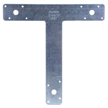 Simpson Strong-Tie T Series 1212T T-Shaped Strap, Silver, 12 in L, 2 in W, Steel, Galvanized