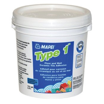 Mapei 1040011 Tile Adhesive, White, 3.79 L