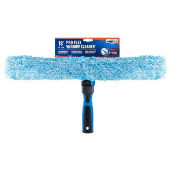 Unger Professional 981660 2-In-1 Window Cleaner, 18 in L Head, Plastic Head, 3.54 in L