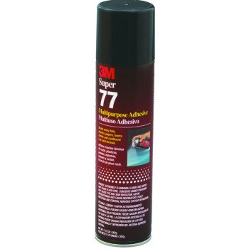 3M Super 77 77-07 Spray Adhesive, Liquid, Sweet Fruity, Clear, 7 oz Can