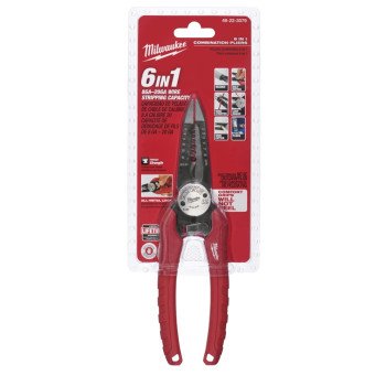 Milwaukee 48-22-3079 Wire Plier, 7-3/4 in OAL, 1-1/2 in Jaw Opening, Black/Red Handle, Durable Grips Handle