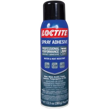 Loctite 2267077 Spray Adhesive, Solvent, Off-White, 24 hr Curing, 13.5 oz Can