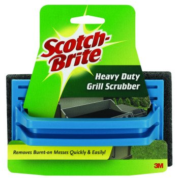 Scotch-Brite 7721 Grill Scrubber, 6 in L, 4 in W, Brown