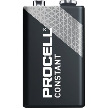 Procell PC1604BKD Battery, 9 V Battery, 550 mAh, Alkaline, Manganese Dioxide, Rechargeable: No