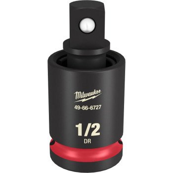 Milwaukee 49-66-6727 Socket Universal Joint, 1/2 in Drive, Impact Drive, 1/2 in Output Drive, Female Output Drive