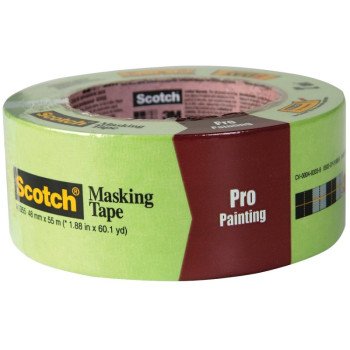 ScotchBlue 2055PCW - 48 MM Masking Tape, 55 m L, 48 mm W, Crepe Paper Backing, Green