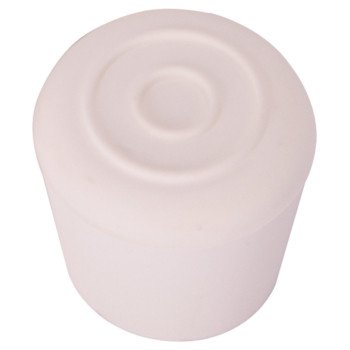 ProSource FE-50646-B Furniture Leg Tip, Round, Rubber, White, 1-1/8 in Dia, 1.6 in H