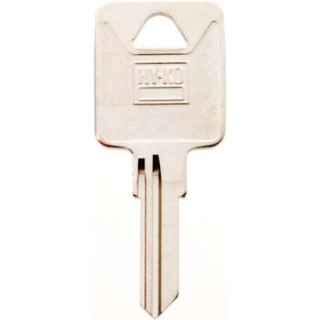 Hy-Ko 11010TM4 Key Blank, Brass, Nickel, For: Trimark Cabinet, House Locks and Padlocks