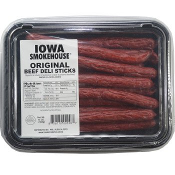 Iowa Smokehouse IS-BDO Beef Deli Stick, Original, 13 oz, Pack