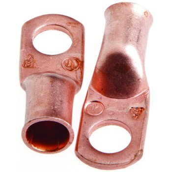 Forney 60092 Cable Lug, For: #4 Cable, 5/16 in Stud, #4 Wire, Copper