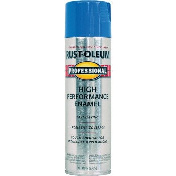 Rust-Oleum 7524838 Safety Spray Paint, Gloss, Safety Blue, 15 oz, Can