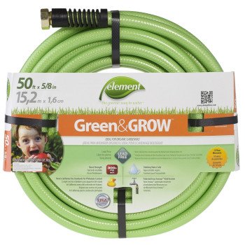 Swan ELGG58050 Garden Hose, 50 ft L, Vinyl, Bright Green