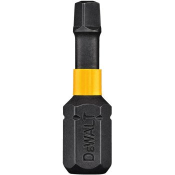 DEWALT DWA1SQ2IRB Insert Bit, Square Drive, 1/4 in Shank, Hex Shank, 1 in L, Steel