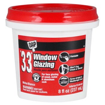 DAP 12120 Window Gazing, Paste, Slight, White, 0.5 pt Tub