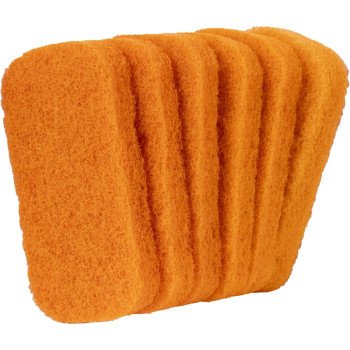 Blackstone 5063 Replacement Scouring Pad, Nylon Abrasive, 5-1/2 in L, 4 in W, Orange