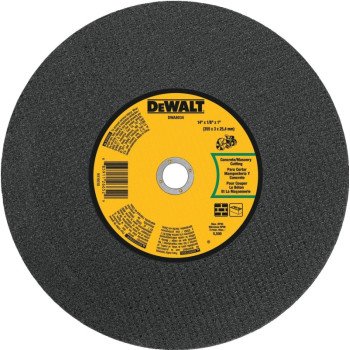 DEWALT DWA8034 Cutting Wheel, 14 in Dia, 1/8 in Thick, 1 in Arbor, Coarse, Silicone Carbide Abrasive