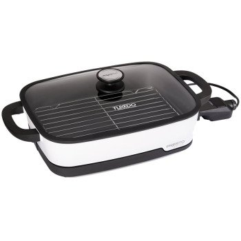 Presto Tuxedo 06854 Skillet Multi-Cooker, 16 in W Cooking Surface, 1500 W, White, Digital Control