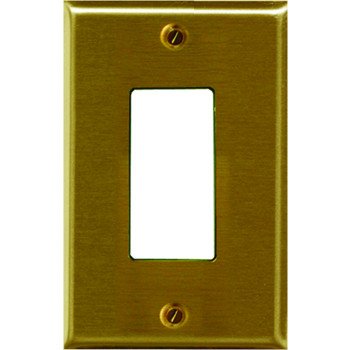 2-163RBR BRASS WALLPLATE 1-GAN