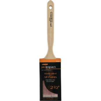 Linzer WC 2164-2.5 Paint Brush, 2-1/2 in W, 2-3/4 in L Bristle, Polyester Bristle, Sash Handle