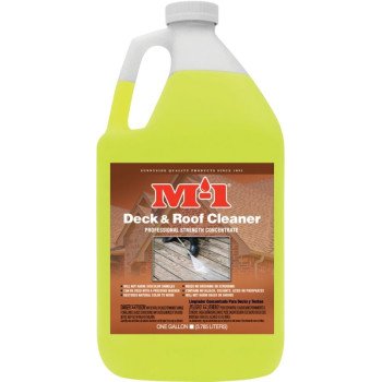 M-1 DRC1G Deck Cleaner, Liquid, Mild, Yellow, 1 gal, Bottle