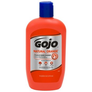 Gojo 0957-12 Hand Cleaner, Liquid, Citrus, 14 oz, Squeeze Bottle