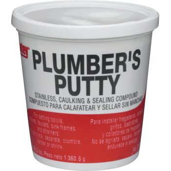 Oatey 31166 Plumbers Putty, Solid, Off-White, 14 oz