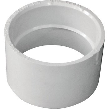 Canplas 193002 Coupling, 2 in, Hub, PVC, White