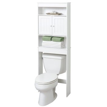 Zenna Home Cottage 9119W Bathroom Spacesaver, 3-Shelf, Wood