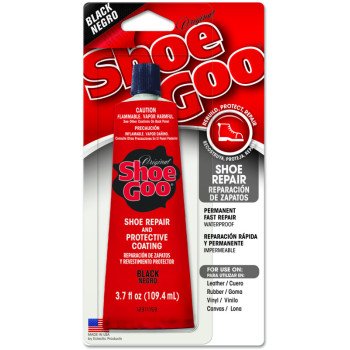 Shoe GOO 110212 Shoe Repair Adhesive, Gel, Liquid, Black/Clear, 3.7 oz, Tube