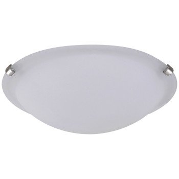 Canarm IFM161651 Flush Mount Ceiling Fixture, 120 V, 180 W, 3-Lamp, Type A Lamp, Steel Fixture, Brushed Pewter Fixture