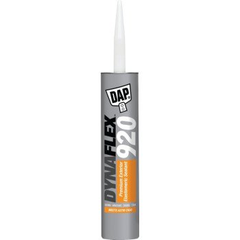 DAP 89202 Premium Exterior Elastomeric Sealant, Clear, 7 to 14 days Curing, 20 to 120 deg F, 10 oz Cartridge