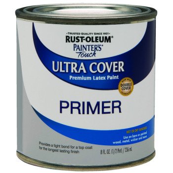 Rust-Oleum 1980730 Primer, Flat, Gray, 0.5 pt, Can