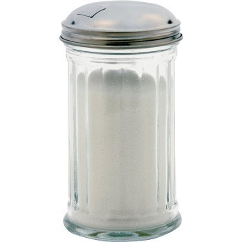 Anchor Hocking 97286 Sugar Dispenser, 12 oz Capacity, Glass/Stainless Steel, Clear