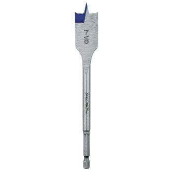 Irwin 88814 Spade Drill Bit, 7/8 in Dia, 6 in OAL, Flat Flute, 1/4 in Dia Shank, Hex Shank