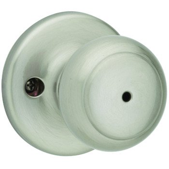 Kwikset 300CV-15 CP Privacy Door Knob, Satin Nickel