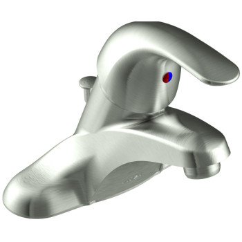 Moen Adler Series WSL84502SRN Bathroom Faucet, 1.2 gpm, 1-Faucet Handle, Metal, Brushed Nickel, Lever Handle