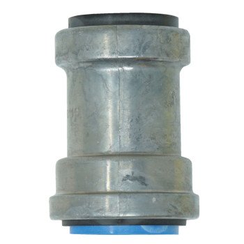 Southwire SIMPush 65072901 Conduit Coupling, 1/2 in Push-In, 1.2 in OD, Metal, 1/PK