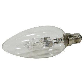 Sylvania 52553 Halogen Bulb, 40 W, Candelabra E12 Lamp Base, B11 Lamp, 500 Lumens, 2850 K Color Temp