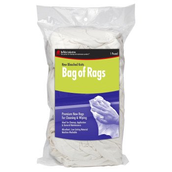 Buffalo 60200 Bleached Knit Rag, Bright White