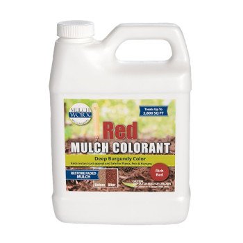 Sanco 60011 Mulch Worx, Liquid, Red, 1 qt Bottle