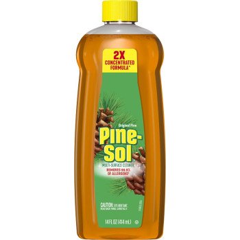 Pine-Sol 10041294601464 Multi-Surface Cleaner and Disinfectant, 14 oz, Bottle, Liquid, Original Pine