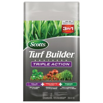 Scotts Turf Builder 26007B Southern Triple-Action Fertilizer Bag, Granular, 29-0-10 N-P-K Ratio