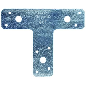 Simpson Strong-Tie T Series 66T T-Strap Tie, 14 ga, Steel, Galvanized/Zinc