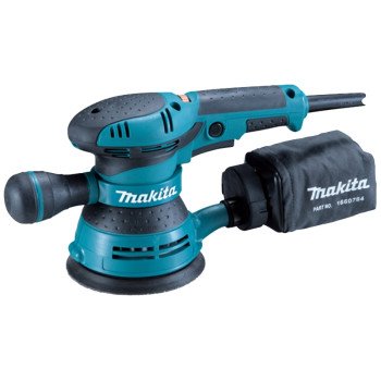 Makita BO5041K Random Orbit Sander, Includes: (1) 166078-4 Dust Bag, (1) 416063-0 Dust Bag Nozzle, (1) Tool Case